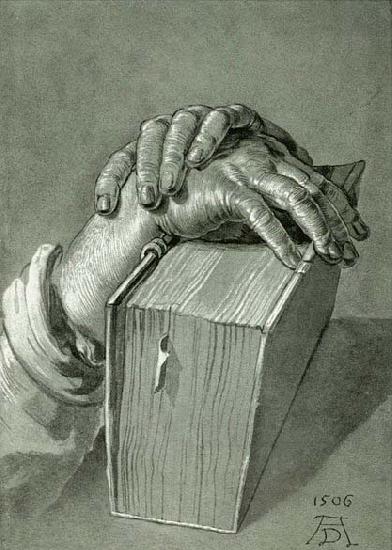  Hand Study with Bible - Drawing